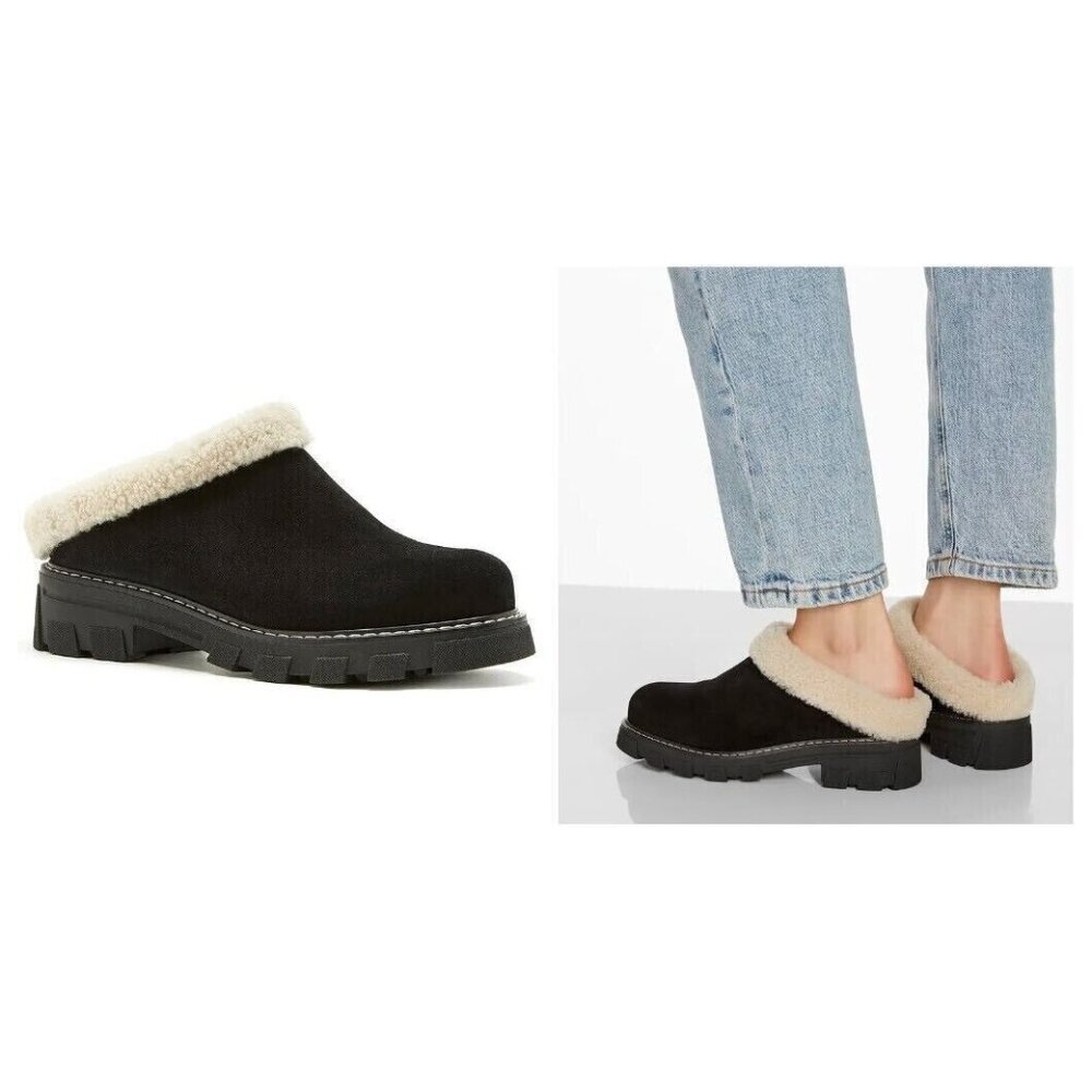 $380 LA CANADIENNE Always Waterproof Genuine Shearling Lined Clog MULE 6 (MF3)